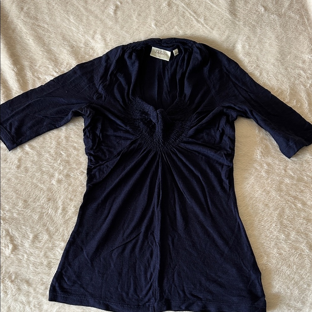 Deletta Dark Blue Women's Blouse